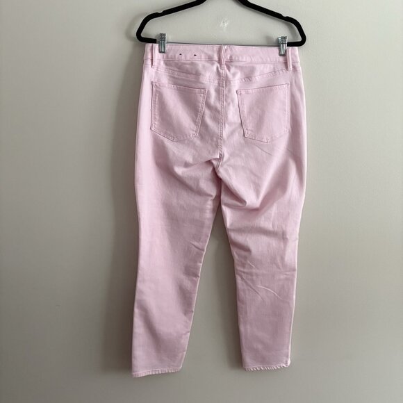 Talbots Petites Women 12P Light Pink Denim Flawless Five-Pocket Slim Ankle Jeans - Picture 6 of 10